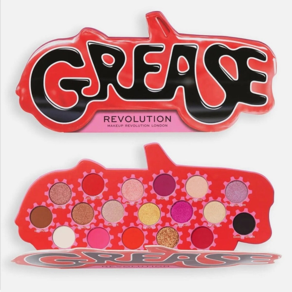 Grease X Revolution nwt It's The Word Shadow Palette Limited Edition 18 shades